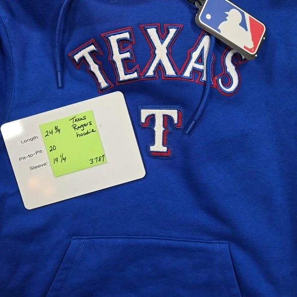 Texas Rangers‎ Hoodie Mens Medium Blue MLB Baseball Pro Standard Pullover Fleece